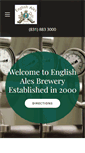 Mobile Screenshot of englishalesbrewery.com